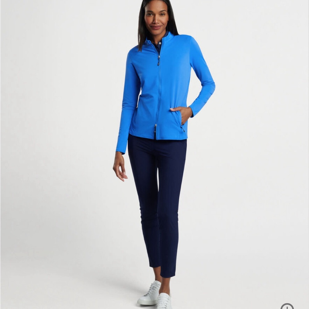 Peter Millar- Lightweight Jacket Abaco Blue New With Tags Small Two Way Zipper - Picture 4 of 17